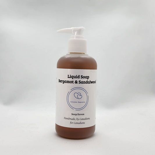 Bergamot & Sandalwood liquid soap