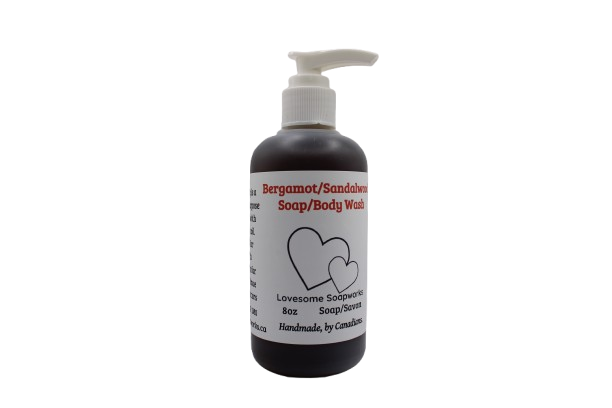 Bergamot & Sandalwood liquid soap/Body Wash