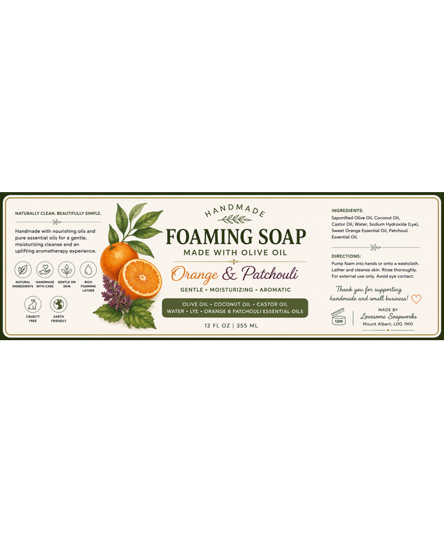 Foaming Soap Orange Patchouli