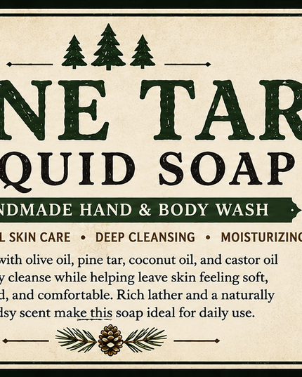 Pine Tar Liquid Soap/Body Wash