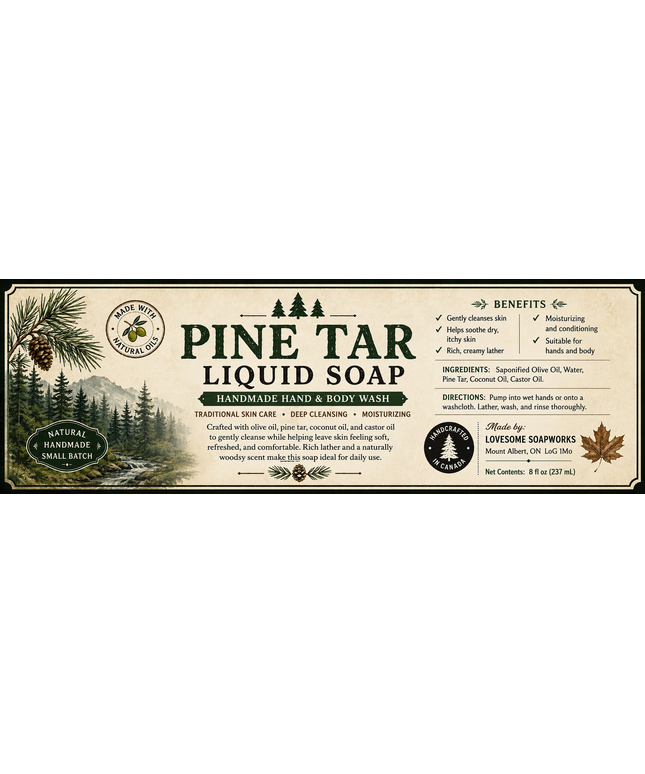 Pine Tar Liquid Soap/Body Wash